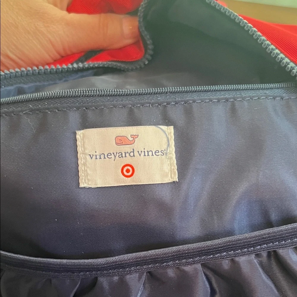 Vineyard Vines Bold Red and Navy Backpack
